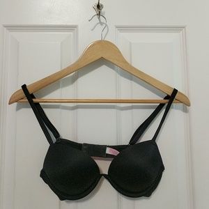 PINK Victorias Secret, Black Push-up Bra, 34A